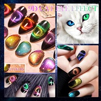 Vernis à ongles gel magnétique 9D œil de chat UV LED pour salon à domicile, art des ongles DIY, végan, écologique, longue durée