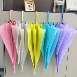 Parapluies transparents vibrants de 21 pouces avec poignée robuste, équipement de pluie, couleurs assorties pour la vente en gros, trajets quotidiens et utilisation en extérieur - Product Image 6