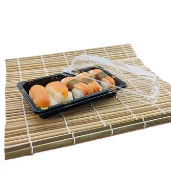 Tek kullanımlık PS plastik take away japon suşi tepsi gıda suşi kutusu