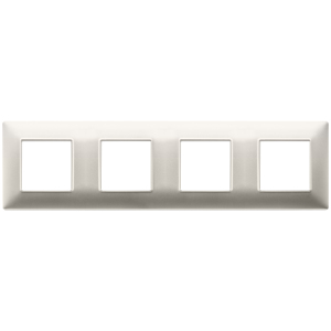 8M <b>Plate</b> 2+2+2+2 Matt Nickel Wall <b>Switch</b> Cover 34mm Length 8mm Width 0.9mm Height - Product Image 1