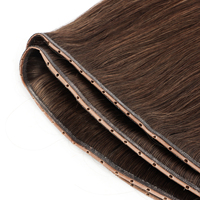 Extensions de cheveux européennes vierges OVO Invisible PU Butterfly Genius Weft, cheveux humains véritables, micro-perles, sans couture, faites à la main, en PU.