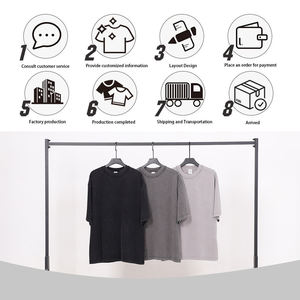 Camiseta Extra Grande de Alta Calidad para Hombre, Personalizada con Lavado Ácido, Gráfico, 100% Algodón Pesado, Impresión Digital Grande, Camiseta DTG - Product Image 5