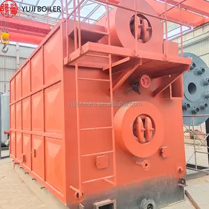 SZL series parut rantai drum ganda tekanan boiler air panas 9 Ton Per jam Boiler uap bakar bara untuk dijual