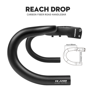 TOSEEK Internal Wiring Full <strong>Carbon</strong> Road Bicycle Integrated Handlebar With <strong>Stem</strong> 28.6mm Bike Handle Drop bar - Product Image 6