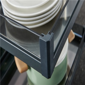 Hiện Đại 800 900 Mm 32 26 <span class=keywords><strong>Inch</strong></span> Tủ Bếp Với Ít Quái Vật Thiết Kế Mềm Đóng Kính Lưu Trữ Giỏ Ngăn Kéo Siêu M Kéo - Product Image 4