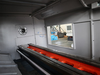 Tour CNC horizontal robuste DECHANG CAK6180 avec commande GSK, alésage de broche 105 mm pour l'usinage d'arbre, de tuyau et de bride