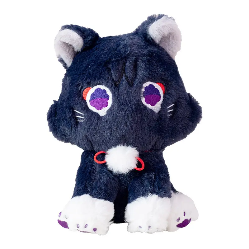 Personalizada Anime Scaramouche gato muñeca Animal de peluche juguetes Genshin Impact Wanderer mascota Cosplay juguete
