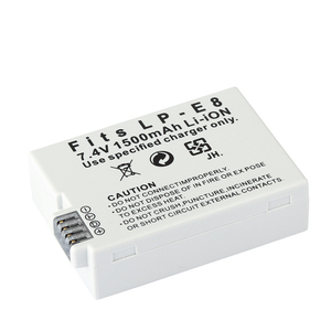 LP-E8แบตเตอรี่กล้องแบบชาร์จไฟได้สำหรับ <span class=keywords><strong>Canon</strong></span> 550D 700D 650D T2i <span class=keywords><strong>EOS</strong></span> <span class=keywords><strong>Kiss</strong></span> <span class=keywords><strong>X4</strong></span> X7 X6i X5