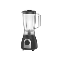 Mixeur de table électrique 350W haute puissance avec récipient en plastique, commande par bouton, 4 lames, 2 vitesses, pour écraser et broyer, usage domestique
