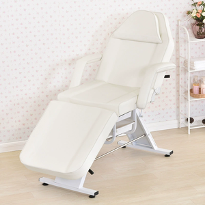 Camilla de Belleza Reclinable de 3 Secciones Ajustables en Cuero PU con Taburete con Ruedas, Mesa Multifuncional para Tatuajes, Pestañas y Masajes Faciales - Product Image 5