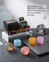 Jouets sensoriels à presser, jouets anti-stress, jouets amusants et colorés en forme de glaçons, balles anti-stress