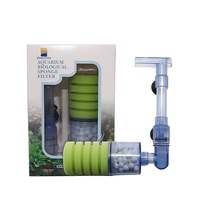 Nouveau filtre éponge interne biochimique XY-2880 pour aquarium, avec pompe à air intégrée, 200 ml, emballé en boîte plastique, pour aquarium de poissons rouges