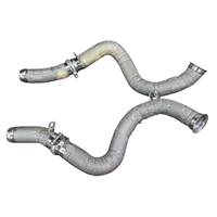 En stock : Downpipe Airon Racing pour Mercedes-Benz C63 C63S W205 AMG M177 4.0T avec bouclier thermique, système d'échappement