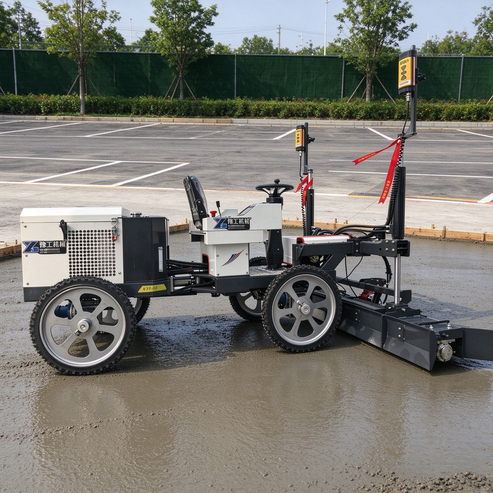 Hydraulic Concrete Laser Screed Machine with Adjustable Vibratory Head ...
