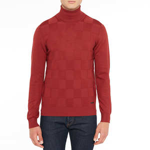 เสื้อคอเต่าแขนยาวสำหรับผู้ชาย,เสื้อกันหนาวแฟชั่นสไตล์อิตาลี - Product Image 1
