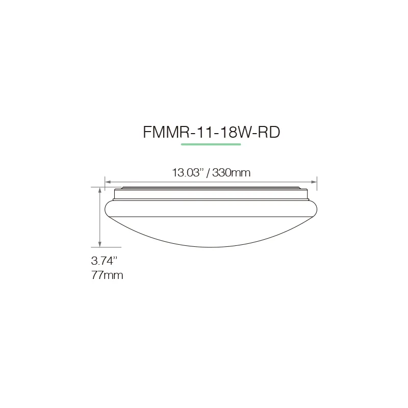 ETL פטריות סומק הר עגול תקרת אור LED אור 5.8G רדאר מיקרו גל 5CCT 18W 11 אינץ משטח רכוב מודרני