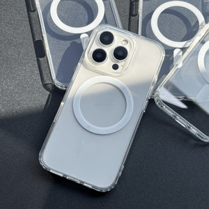Ốp điện thoại di động trong suốt từ tính dành cho <span class=keywords><strong>iPhone</strong></span> 15 Pro Max 16, sản phẩm mới sang trọng đang thịnh hành, khó bị ố vàng - Product Image 5