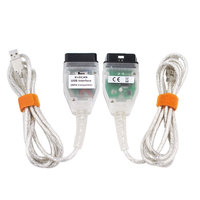 Lecteur de code OBDII professionnel K+DCAN avec puce FT232RL, câble de scanner pour voitures 12V, garantie de 12 mois