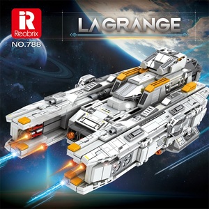 Serie de Lagrange, juguete educativo, futuros buques de guerra, modelo de ladrillos B192, juego de bloques de construcción de aviones de ataque pesado con iluminación - Product Image 2