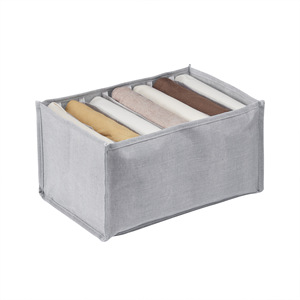 Clothing <b>Storage</b> Box 7 8 Compartment Open Top Rectangular Wardrobe Organizer For Underwear Denim Pants Household Use - Product Image 2