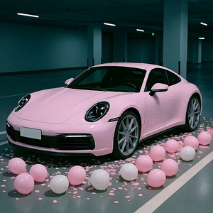 Vinilo Autoadhesivo para Vehículos PET TPU Autoregenerable Súper Brillante Rosa Cristalino 5 pies x 60 pies, Fabricado en Guangzhou, Adhesivos para Autos - Product Image 2