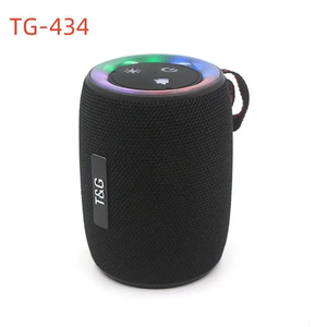 Enceinte portable sans fil RGB LED Bluetooth TG434, mini enceinte en plastique et tissu, fonction karaoké, lecteur audio - Product Image 2
