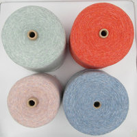 Fil de laine mélangée 56 fils de l'usine textile Mingfeng, fil à coudre pour vêtements, filé en anneau, fabricant du Guangdong, options multicolores