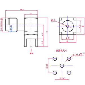 Connecteur coaxial RF femelle en cuivre G-karve, vis extérieure, trou intérieur, <span class=keywords><strong>prise</strong></span> d'<span class=keywords><strong>antenne</strong></span> pour la communication de données - Product Image 6