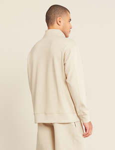 Unisex Lightweight <strong>Quarter</strong> <strong>Zip</strong> <strong>Sweater</strong> with Custom Embroidered Logo Wholesale <strong>Men's</strong> Knit Hoodies - Product Image 3