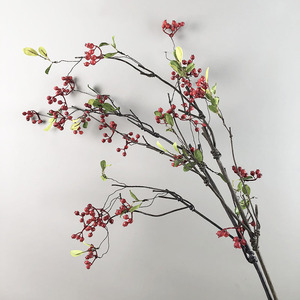 Plantes artificielles, bouquet de baies décoratives pour la décoration de bureau, de jardin et de la maison, fleurs artificielles en plastique personnalisables - Product Image 4
