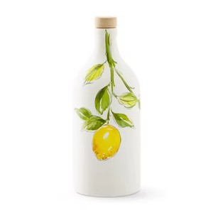 Dispenser per Olio Extra Vergine di Oliva Italiano di Prima Qualità, Bottiglia da Collezione <span class=keywords><strong>in</strong></span> <span class=keywords><strong>Ceramica</strong></span> per Olio Dipinta a Mano con Motivi di Animali Marini e Tappo <span class=keywords><strong>in</strong></span> Sughero - Product Image 5
