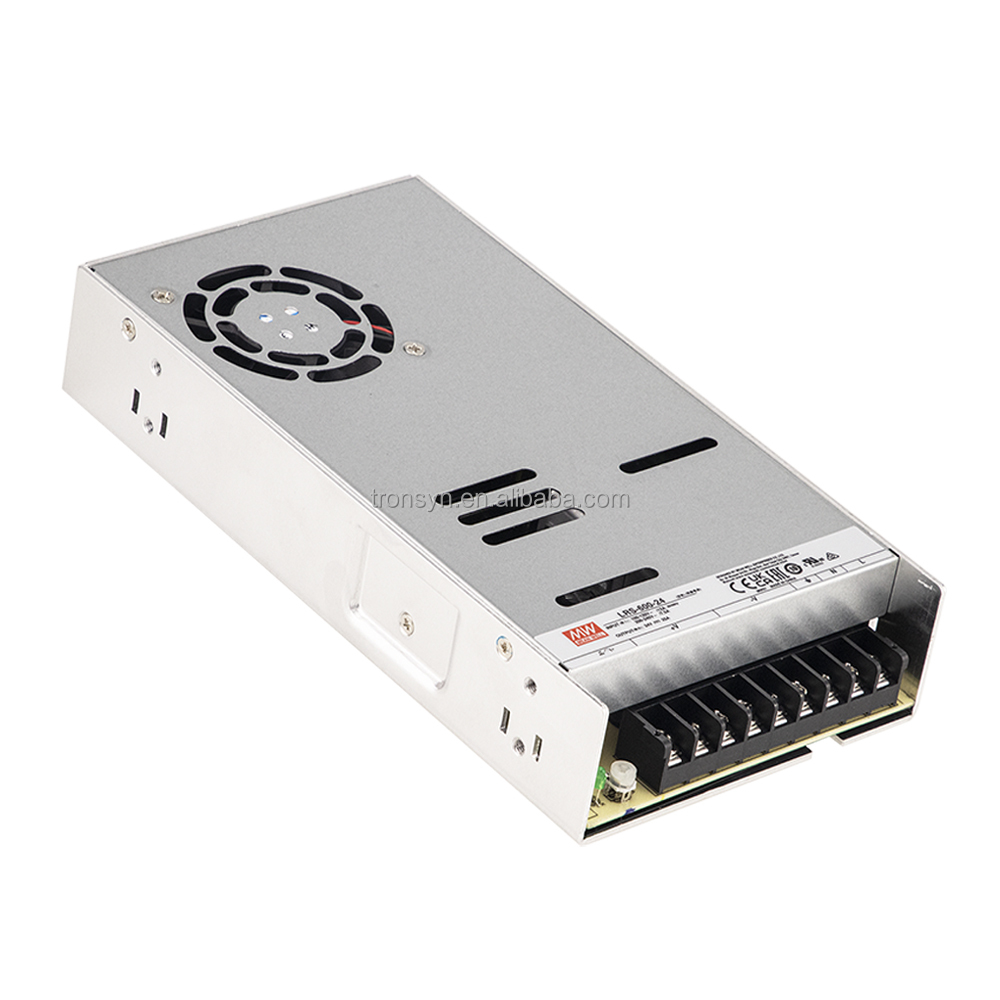 Meanwell уполномоченный LRS-600-48 600 Вт 48В одиночный выход переменного постоянного тока 12V 50 Ампер Источник питания для компьютерных игр 650 Вт Регулируемая