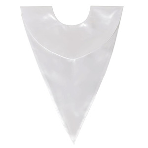 Étole de graduation en forme de V, écharpe de chorale unie, châles de couleur unie pour lycéens, étudiants en licence et master, idéale pour le clergé d'église et les mariages - Product Image 1