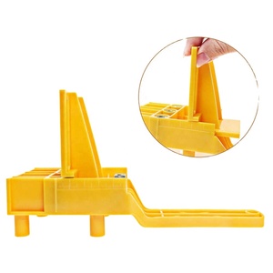 Plantilla de espiga estándar, guía de taladro, sierra de agujero de bolsillo de plástico, punzón autocentrante de espiga de <span class=keywords><strong>madera</strong></span> de mano <span class=keywords><strong>para</strong></span> localizador de herramientas de carpintería - Product Image 1