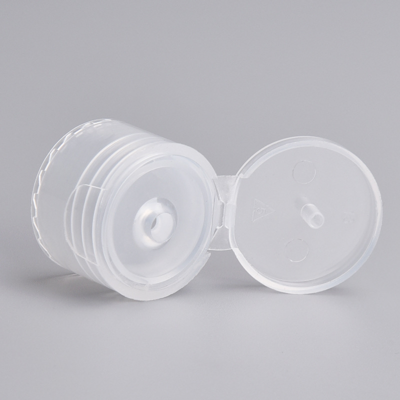 20mm 28mm 24mm blanco negro de plástico transparente tornillo tapa flip top