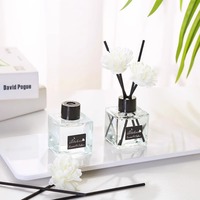 Diffuseur d'huiles essentielles artisanal en verre, sans alcool, sans plomb, écologique, pour chambre et toilettes, ensemble de 50 ml, luxe