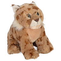 Peluche Ligne Lynx de 12 pouces de haute qualité, adorable animal en peluche réaliste avec rembourrage en coton PP, cadeaux câlins pour enfants