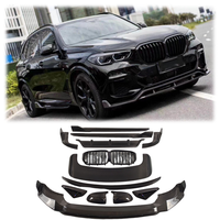 Nouveau kit de pare-chocs YX entièrement en fibre de carbone pour BMW X5 G05 M Sport 2019-2022 pré-LCI, avec lèvre avant, diffuseur arrière, jupes latérales et spoiler, fixation par vis.