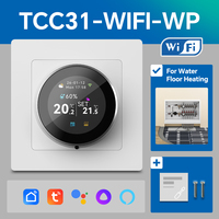 Termostato inteligente WiFi para calentamiento de agua, controlador de temperatura programable con pantalla táctil, Control remoto por aplicación Smart Life