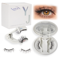 Cils magnétiques souples personnalisés sans colle, aspect naturel avec applicateur, longueur personnalisée 25-32 mm, certifiés CE