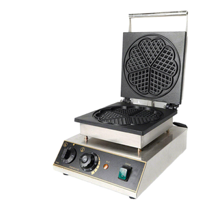 Macchina per Waffle Elettrica a Forma <span class=keywords><strong>di</strong></span> Cuore, Commerciale, Mini, con Termostato Regolabile in Acciaio Inox e Piastre Antiaderenti - Product Image 2