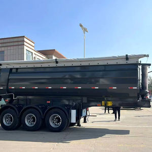 ront Axle Lift 4/5/6 Axle Rear Dump Semi <b>Trailer</b> 40-100 Ton Cargo Dump Truck Tipper <b>Trailer</b> with U Shape - Product Image 2