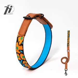 OEM personalizado elástico perro <span class=keywords><strong>Collar</strong></span> cómodo cuero elástico gato <span class=keywords><strong>Collar</strong></span> Correa conjunto de alta visibilidad - Product Image 3