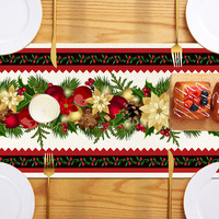 Nappe de Noël Harmony Tissu Motif Impression Décoration de Table Linge Ménage Nappe de Noël