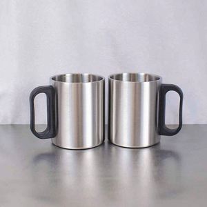Stainless Steel Travel <b>Mug</b> <b>Set</b> Double Wall Vacuum Insulated With Handle Minimalist Design For Outdoor Use - Product Image 1