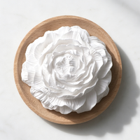 Diffuseur d'huiles essentielles en pierre de plâtre parfumé, fait main, en céramique sur base bois, pour la maison, parfum d'ambiance, désodorisant d'air, vente en gros