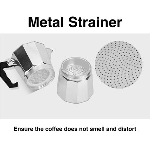 <span class=keywords><strong>Cafetera</strong></span> <span class=keywords><strong>Moka</strong></span> <span class=keywords><strong>Express</strong></span> para 6 Tazas, <span class=keywords><strong>Cafetera</strong></span> Espresso de Aluminio para Estufa, <span class=keywords><strong>Cafetera</strong></span> Personalizada para Espresso y Cappuccino - Product Image 6