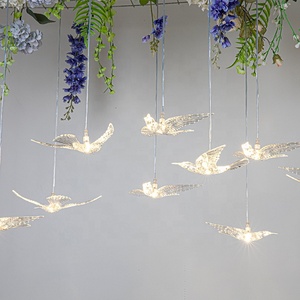 Suministros de boda, 10 <span class=keywords><strong>gaviota</strong></span>, estrellas, mariposa, candelabro, accesorios de boda, iluminación para ventana de Hotel, Luces de decoración - Product Image 1