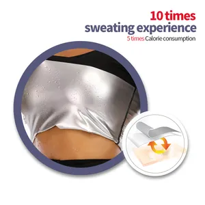 Sauna Full Body Waist Trainer Sweat à manches courtes avec short Full Body Shaper Sauna Suit pour les femmes