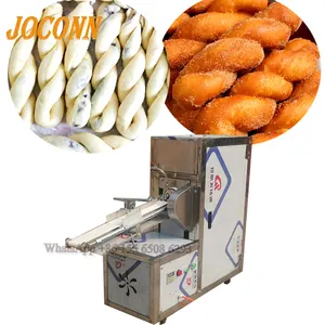 Multifuncional pretzel crujiente eficiente máquina de giro de masa frita para plantas de procesamiento de alimentos